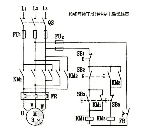 电动机正反转电路图及接线原理